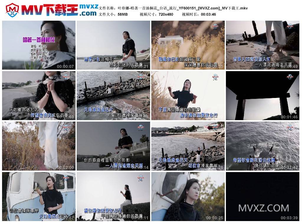 叶珍娜-唱著一首油桐花_台语_流行_YF600151